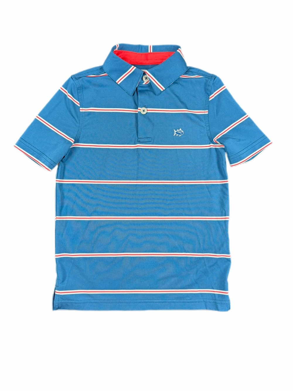 SOUTHERN TIDE Boys Striped Performance Polo - XS (4-5)